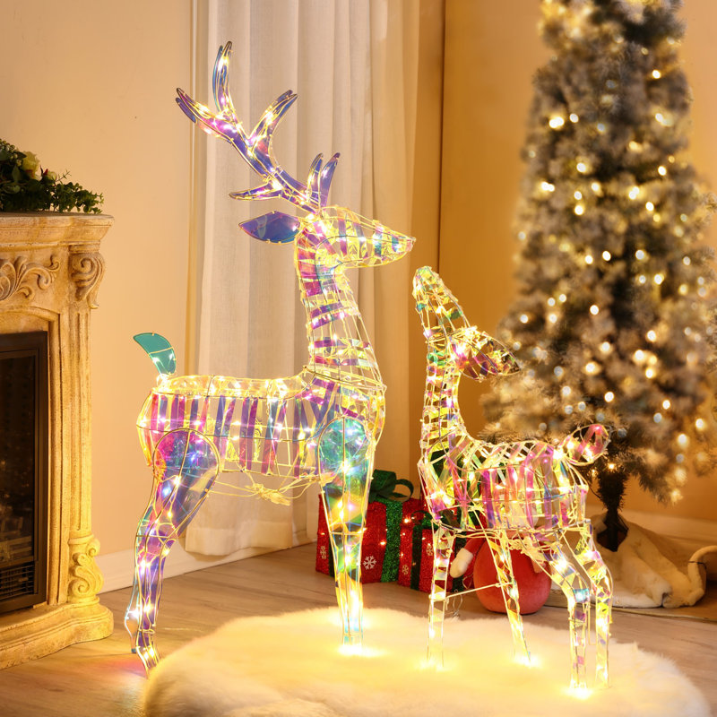 The Holiday Aisle® Magical Deer with Antlers Lighted Display & Reviews